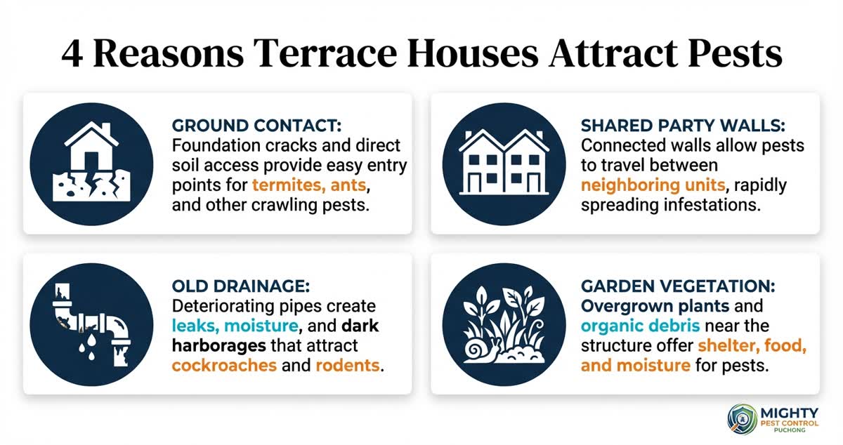 4 reasons terrace houses attract pests infographic